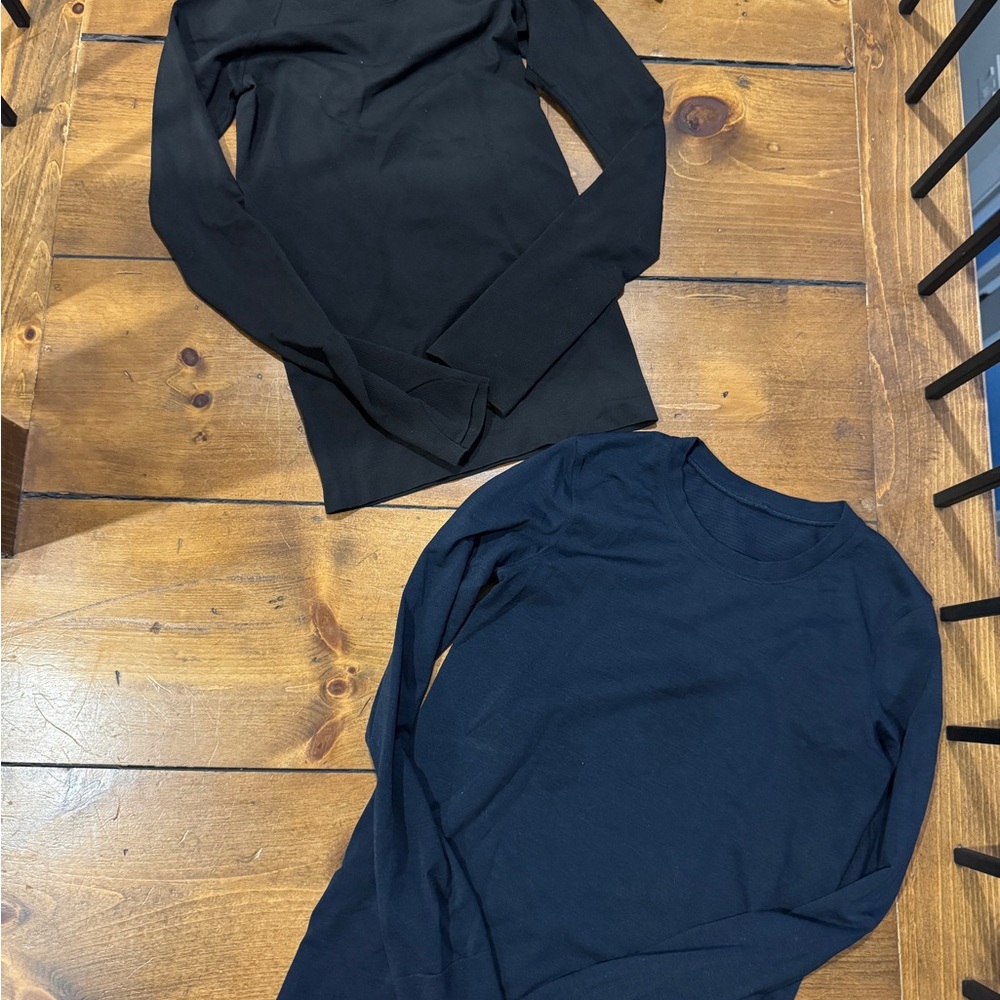 FOUR shirts - lululemon athletica Women's Long Sleeve Tees in Black and Navy